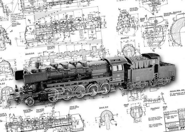 Чертежи паровозов для моделирования с размерами